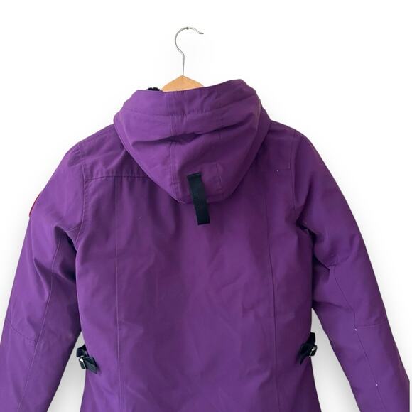 Canada Goose Kensington Parka Down Coat Jacket Purple Small Women’s - Picture 14 of 16